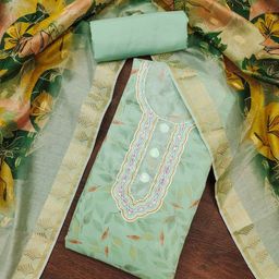 ASISA Embroidered Unstitched Dress Material-image-57