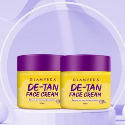 GLAMVEDA Set Of 2 De-Tan Cream For Glowing Skin & Tan Removal- 100 g Each-image-26
