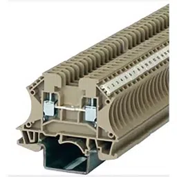 RS PRO DIN Rail Terminal Block 4 mm² Single-Level Screw Termination, 8787519 image 3