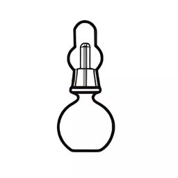 ABGIL Specific Gravity Weld Bottle with Cap 50 ml Transparent Borosilicate Glass, BTL-95-03 image 1