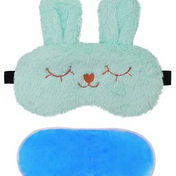 JENNA Sleeping Eye Mask With Cooling Gel Bunny Tear Face Print - Blue-image-44