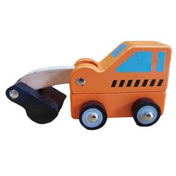 Funwood Games Wooden Pull & Push Along Toy Car Earthmover Truck Assorted Color-27