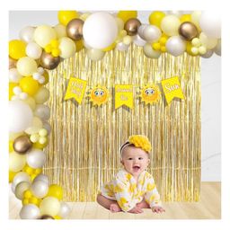 Untumble Yellow Half Birthday Decoration Foil Kit for Boys and Girls - Pack of 54-image-90