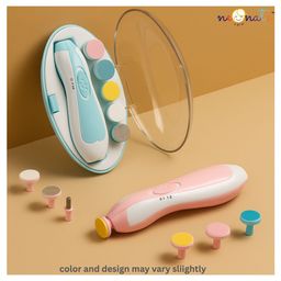 NeonateCare Baby Nail Trimmer - Baby Nail Clippers Safe for Newborn Toddler Adult Toes Fingernails Care Trim Kit 6 Grinding Heads Baby Grooming kit for Baby Care kit for New Born- Blue( Color and design may vary)-image-98