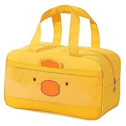 House of Quirk Cartoon Insulated Lunch Bags Small for Women Work Student Kids to School  Thermal Cooler Tote Bag Picnic Organizer Storage Lunch Box - Yellow Duck  Rectangle-image-33