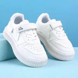 Babyoye Velcro Closure Slip On Casual Shoes - White-image-0