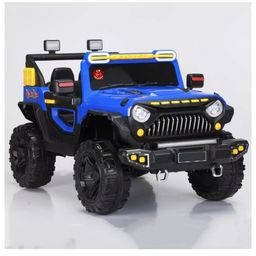 JN Creations 12V Kids Battery Operated Ride-On 4X4 BH-858/868 Jeep with Remote Control (Blue Painted)-10