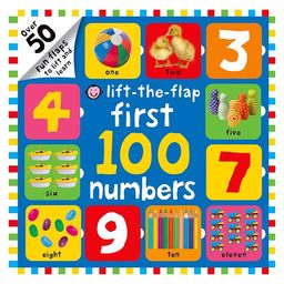 First 100 Numbers Lift-The-Flap Book - English-0