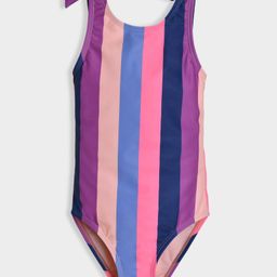 Mi Arcus Sleeveless Striped Swimsuit - Purple & Pink-image-12
