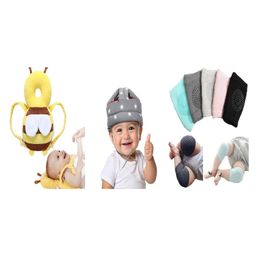 Ortis Baby safety Combo of Baby Helmet and Baby Head Protector Cushion Backpack and kneepad (Color And Design May Vary)-picture-17