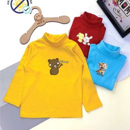 COCOON ORGANICS Cotton Rib Pack Of 3 Full Sleeves Animals Printed Anti Microbial Tees - Yellow Red & Sky Blue-picture-16