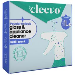 Cleevo Natural Glass Cleaner & Appliance Cleaner Spray, Refill Pack, Powder to Liquid, 1L-image-57