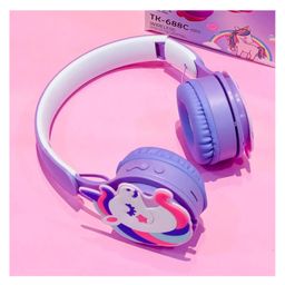 Yamama Wireless Unicorn Bluetooth Headphones for Kids & Teens Over-Ear Hi-Fi Stereo Sound, 200mAh Rechargeable Battery, 10m Range Fun & Comfortable Design- Multi-color-10