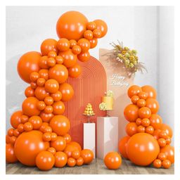 Funcart Orange Metallic Latex Balloons - Pack of 50-image-93