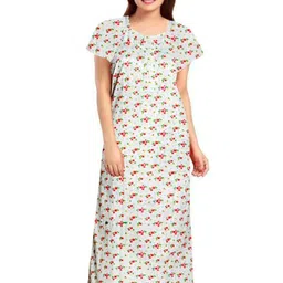 AAKARSHANA CREATION Women Printed Cotton Nightdress-picture-26