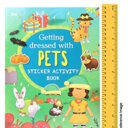 om books international Getting Dressed for Pet and School Sticker Activity Book - Set of 2 Books image 3