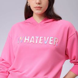 Freehand by The Indian Garage Co Women Printed Hooded Sweatshirt-40