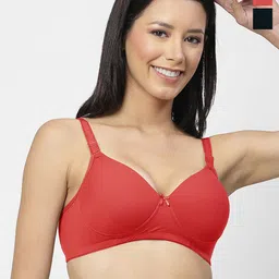 SHYAM SONS FLAIR Pack Of 2 Solid Full Coverage Lightly Padded Bra-12