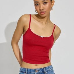LULU & SKY Women Solid Scoop Neck Crop Top-picture-25