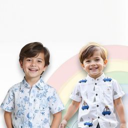 KIDGARB Boys Pack Of 2 Floral Printed Casual Shirts-image-57