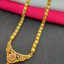 Princy Enterprise Gold-Plated Brass Necklace-image-44