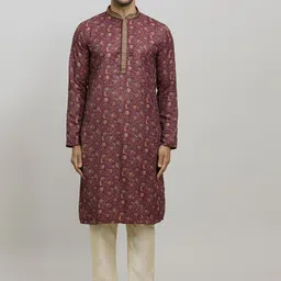 Arihant Rai Sinha Men Printed Regular Kurta with Churidar-image-45