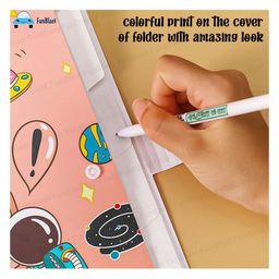 FunBlast Space Theme File Folder with Button Lock Pack of 2 (Color May Vary) image 5