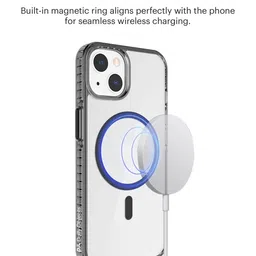 DailyObjects Solid Stride 2.0 Clear MagSafe iPhone 13 Mini Back Case image 4