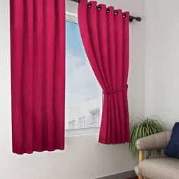 Bianca Blackout Maroon Window Curtains-image-16