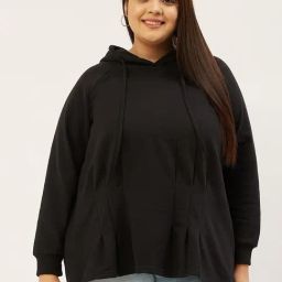 theRebelinme Black Fleece Solid Full Sleeves Sweatshirts-picture-20