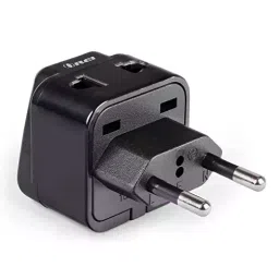 Orei India to Europe Turkey Spain & More (Type C) Travel Adapter Plug 2 in 1 CE Certified RoHS Compliant (DB9C-BLK)-picture-30