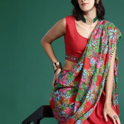 Sangria Ready to Wear Fusion Saree-35