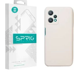 Sprig Liquid Silicone Back Cover for REALME 9 PRO 5G (White)-image-81