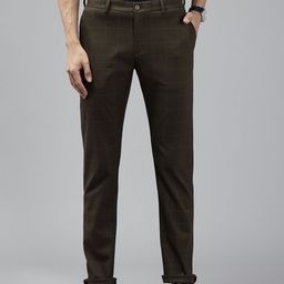 Blackberrys Men Checked Slim Fit Chinos-image-49