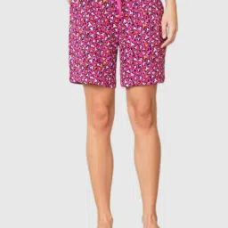 Van Heusen Pink Printed Shorts-image-95