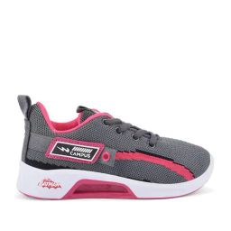 Campus Kids Grey & Pink Running Shoes-image-68