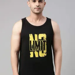 Bushirt Black Printed Cotton Vest-34