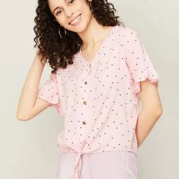 Fame Forever by Lifestyle Pink Polka Dots Top-picture-15