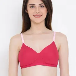 Clovia Pink Padded T-Shirt Bra-picture-39