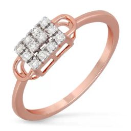 Malabar Gold and Diamonds 18k IGI Certified Diamond Rose Gold Ring for Women-picture-22