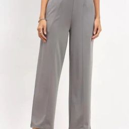 SALT Attire Ash Grey Fanny Pull on Straight Pants-image-9
