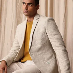 mr bowerbird Mr. Bowerbird Checked Tailored Fit Single-Breasted Smart Casual Blazer-picture-31
