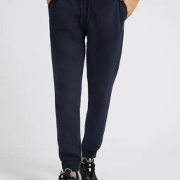 Guess Blue Regular Fit Solid Trackpants-image-11