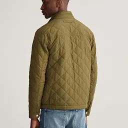 GANT Olive Full Sleeves Mock Collar Jacket image 2