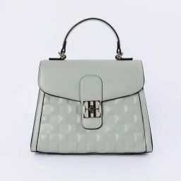 Elle Green Textured Handbag-image-79
