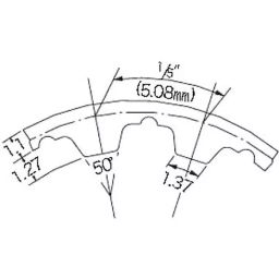 Mitsuboshi 9.5 mm Width 30 No of Teeths Timing Belt XL Type Polyurethane, 60XL037U-image-50