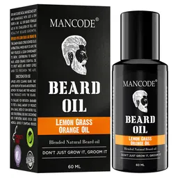 MANCODE Lemon Grass & Orange Beard Growth Oil - 60ml image 1