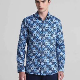 Jack & Jones Mood Indigo Slim Fit Printed Shirt-picture-46
