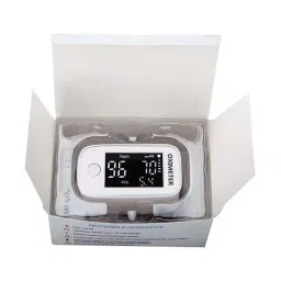 IZI Fingertip Pulse Oximeter with Oxygen Saturation SpO2, Pulse Rate and LED Display (White) image 3