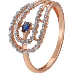 Malabar Gold and Diamonds 18k (750) BIS Hallmark Rose Gold Ring for Women-image-34